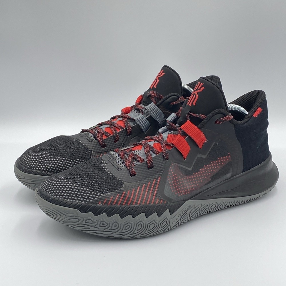 Nike Kyrie Flytrap 5 'BRED' Black University Red Shoes Men's Size 11 CZ4100-003